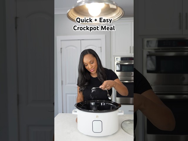 Easy crockpot meal idea that’s kid approved 😋#crockpotmeal #crockpotcooking #crockpotrecipes