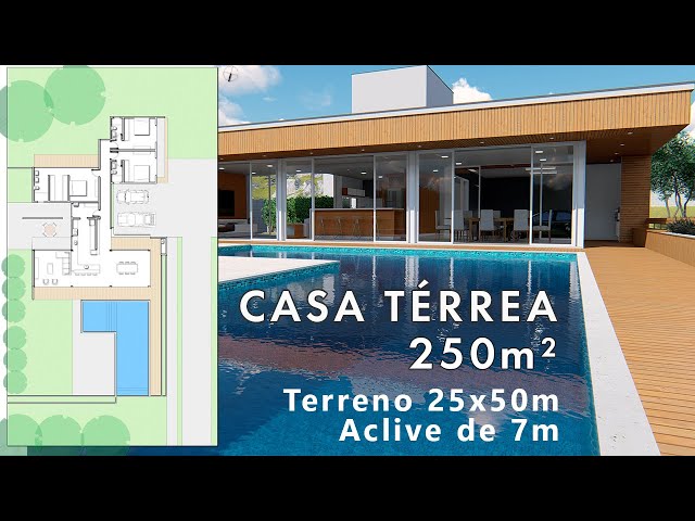 CASA TÉRREA 250m² TERRENO 25X50m