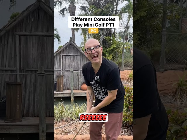 Consoles play mini golf PT1 #funny #comedy #gamer #relatable #humor #skit