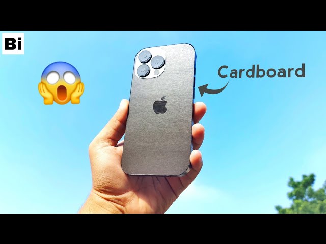 Make iPhone 16 Pro Max from Cardboard : DIY iPhone