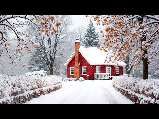 Good relaxing music ❄️ Don't think too much, Stress relief music ❄️ Beautiful winter scenery