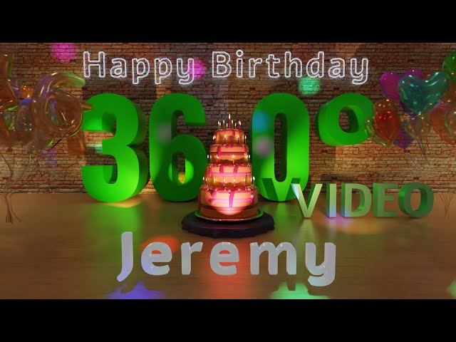 🎉 Jeremy's 360° Interactive Happy Birthday Party – Rotate Your Phone! 🎈 [EN]