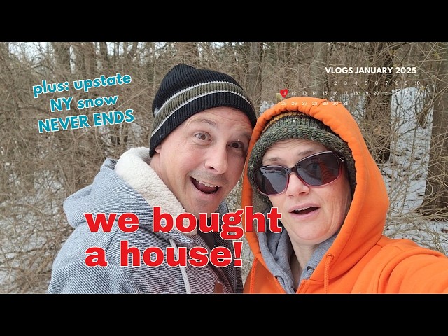 The Snow Never Ends and we bought a house #vloglife #upstateny #middleagedwoman