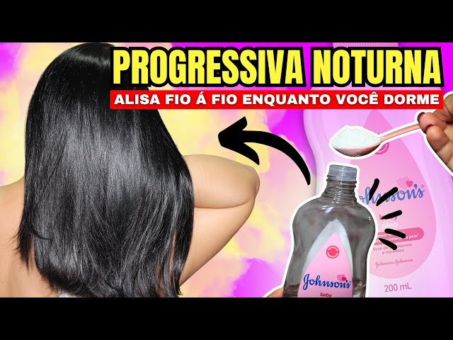 ALISA ENQUANTO VOCÊ DORME!!! Alisa, Hidrata e Nutri Seu Cabelo a Noite Inteira!