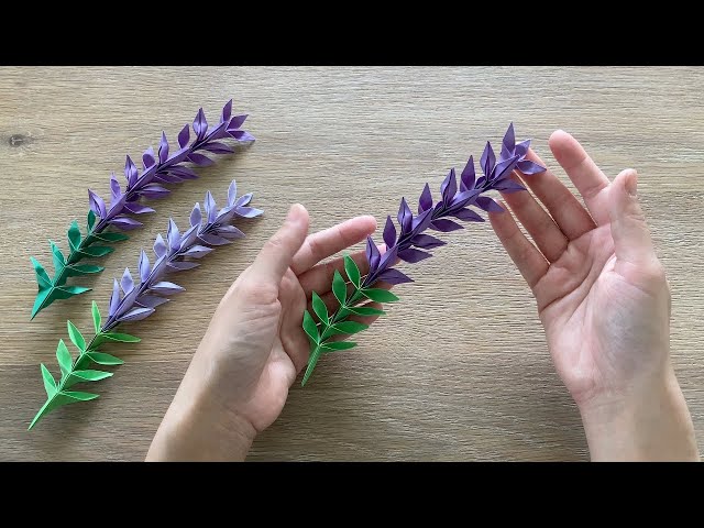 Easy Origami Flower Lavender / Paper Lavender Flower 😍