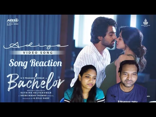 Adiye Video Song Reaction | Bachelor | G. V. Prakash, Divyabharathi | Tamil Couple Reaction