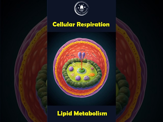 Where Energy Happens! 🔋 | Cellular Respiration & Lipid Metabolism Explained! ⚡ #scienceshorts