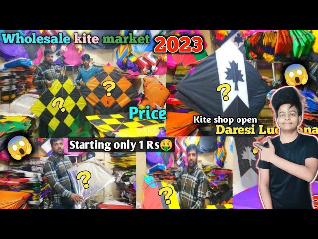 Finally kite market open daresi in Ludhiana 2023/cheapest kite shop Ludhiana daresi 2023/