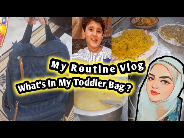 Vlog | What's in My Toddler's bag  ? Housewife Routine Vlog | A Day With Me |