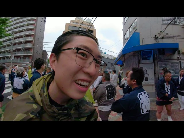 Virtual Reality Street Photography POV: Japanese Parade in Tokyo