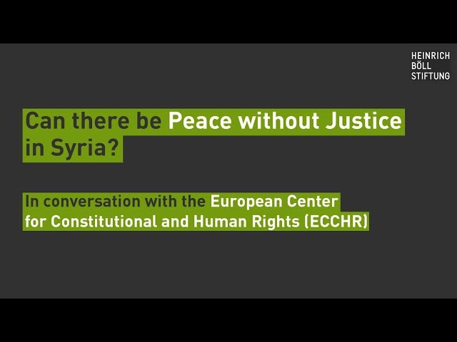 Can there be peace without justice in Syria?