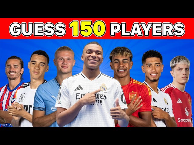 GUESS 150 FOOTBALL PLAYERS IN 3 SECONDS ⚽️ FOOTBALL QUIZ 2024