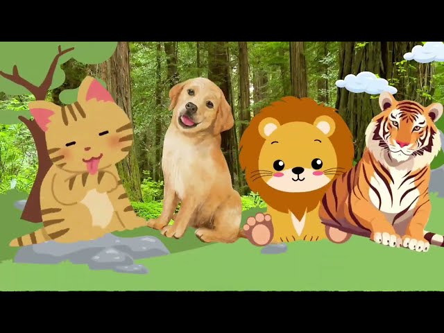 Farm Animal Sounds Song | Little Trunky Learns | Nursery Rhymes