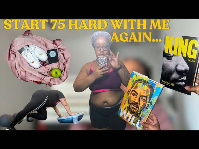 Start 75 HARD challenge with me *2025 REBOOT*( Meal Prep🍽️ , workouts🏋🏾‍♀️ , reading 📖 )