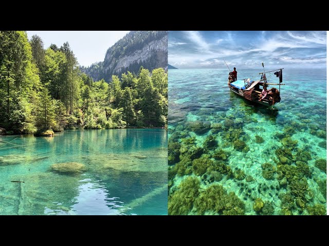 Beautiful Places Where The Water is Crystal Clear 2021/[Relaxing River Sounds] ,[Nature Video]