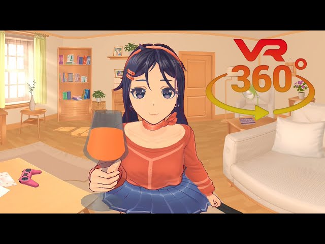 VR Anime Girl From Game in 360°