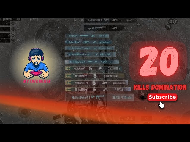 "Epic 20-Kill Game in Ace Dominator Lobby – BGMI Insanity!"