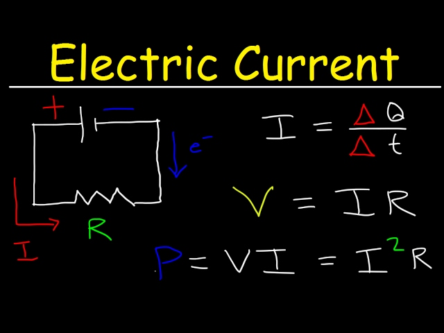 Electric Current & Circuits Explained, Ohm's Law, Charge, Power, Physics Problems, Basic Electricity