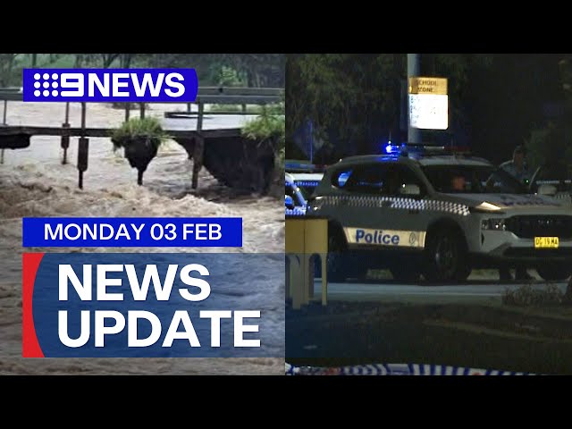 Major flood warnings for Far North Queensland; Shooting, car torched in Sydney | 9 News Australia