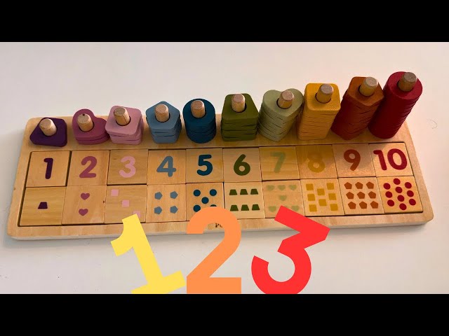 Learn Shapes, Numbers & Counting for Toddlers! Playtime learning!