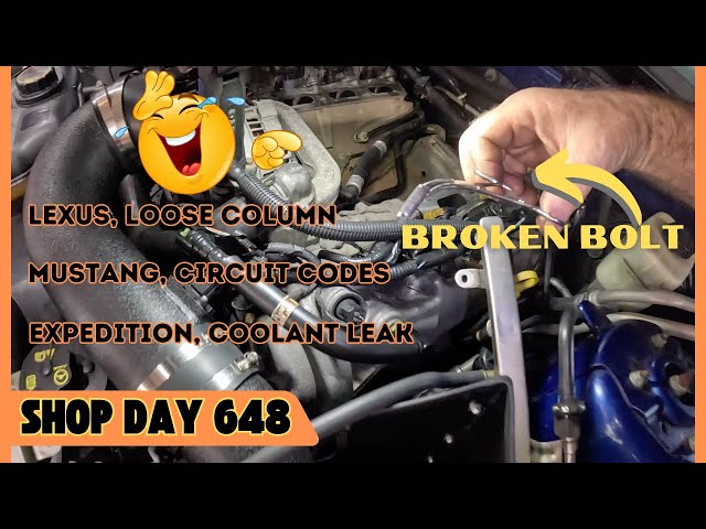 Mustang GT Electrical issues, Lexus Loose Steering, Expedition Coolant leak. Auto Shop DAY 648