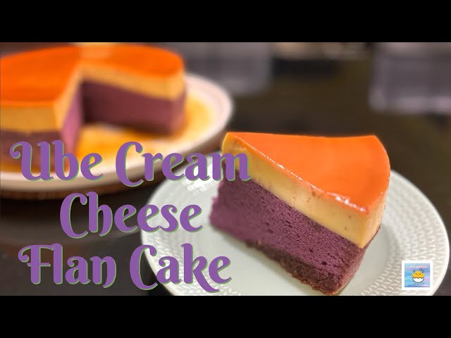 Ube Cream Cheese Flan Cake - a delectable fusion of flavors and textures