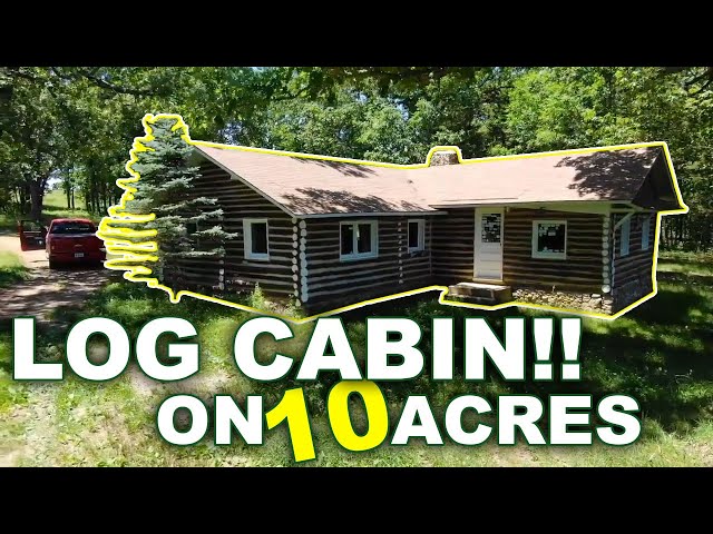 Owner Financed Log Cabin on 10 Acres for $1,500 Down! - Cabin, Creek, Winery! - OutcastLand.Com #JJB