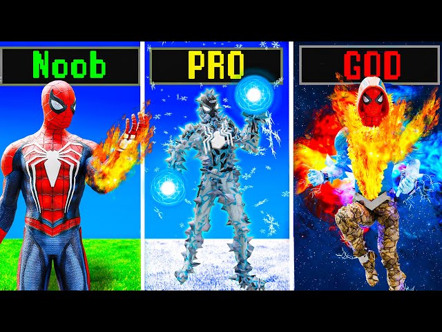 Upgrading to ULTIMATE ELEMENTAL Spiderman in GTA 5 RP