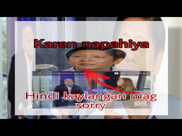 Sen. Bato, BBM pinagtanggol Karen Davila pahiya