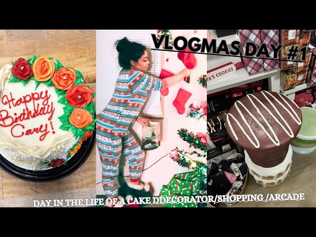 Vlogmas #1- Day in the life of a cake decorator/ shopping / arcade #vlogmas #dayone #dayinmylife