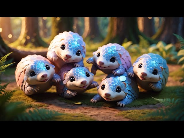 Six Little Pangolins | @NanaNookOfficial  Nursery Rhymes & Kids Songs