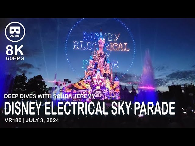 Disney Electrical Sky Parade and Illuminations - VR180 - 8K 60FPS