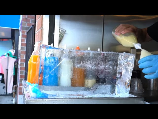 FROZEN NYC Street Food Tour! EPIC Frozen Dessert in New York Street Food in QUEENS NYC!