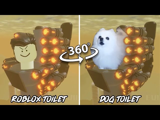 Skibidi Toilet 63 in Roblox vs Skibidi Dog Toilet  63 | 360º VR