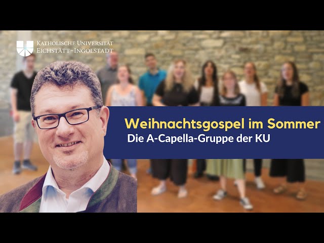 Weihnachtsgospel im Sommer: Die A-Capella-Gruppe der KU