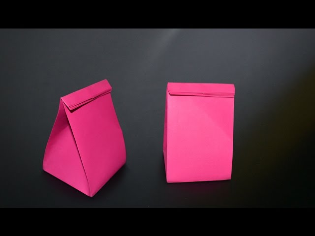 How to make an Origami Gift Bag - Instructions in English (BR)