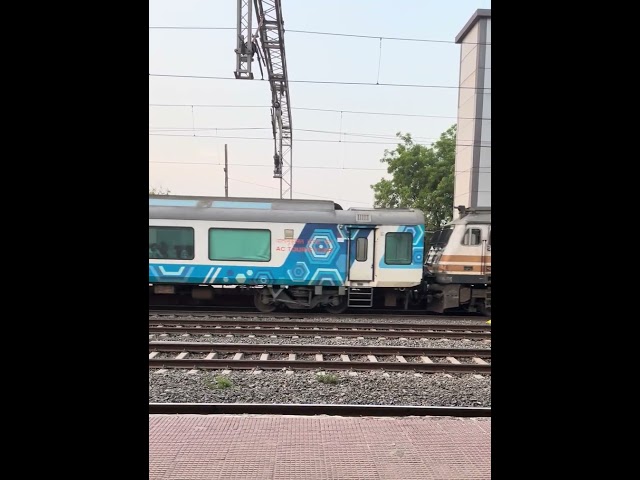 Leading WAP-5 Janshatabdi Express with Vistadome Coach