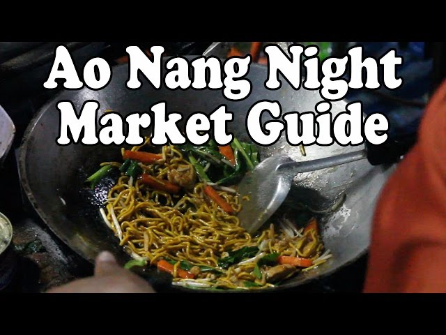 Ao Nang Krabi Night Market Tour: Pt 1. Thai Street Food & Shopping in Ao Nang Krabi Thailand