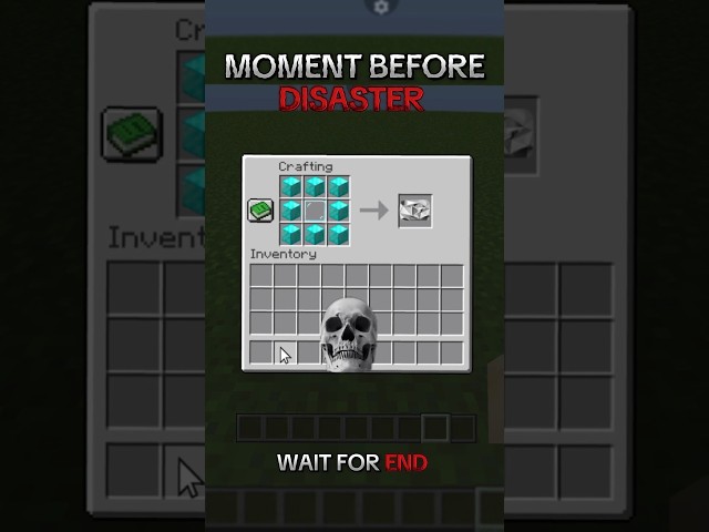 MOMENT BEFORE DISASTER #minecraft #minecraftshorts