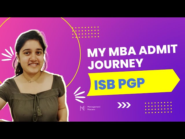 Sonali Borase | Piyush Ranjan | ISB PGP Admit | MBA Success Story | Management Masters