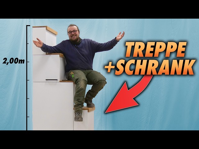 MUSST DU GESEHEN HABEN! Treppe und Schrank in einem Projekt vereint!