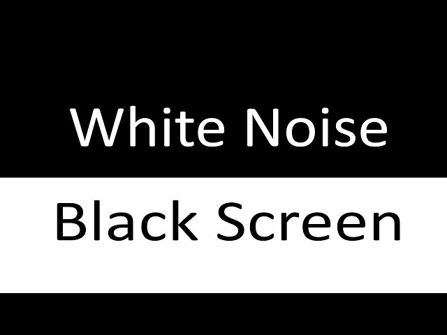 Pure White Noise Sleep Sounds | 12 Hours of Black Screen Audio for Stress Relief & Deep Rest