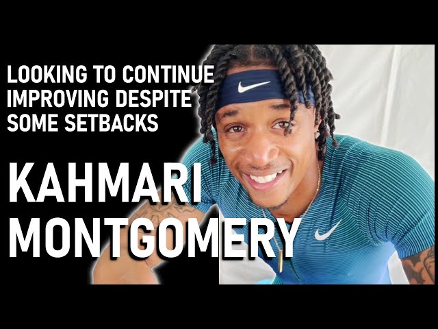 Kahmari Montgomery on staying motivated and looking up to the 400m guys | 2022 Prefontaine Classic