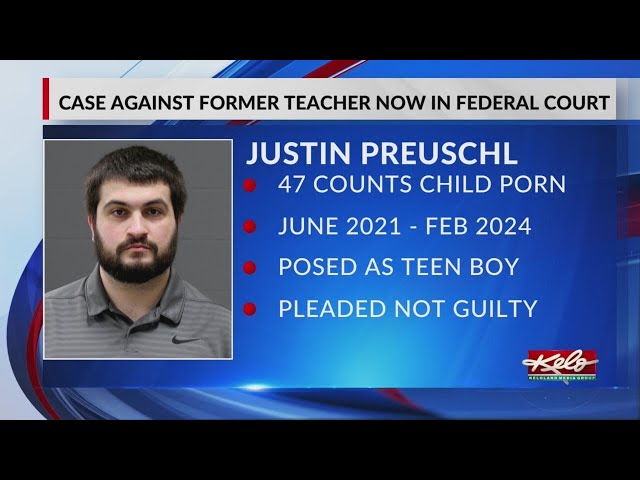 Former middle school teacher faces 47 counts of child porn