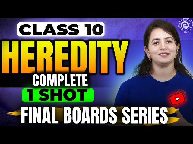 Heredity Class 10 One Shot NCERT 10th Science Biology Chapter 9 Heredity & Evolution   Anam Khan