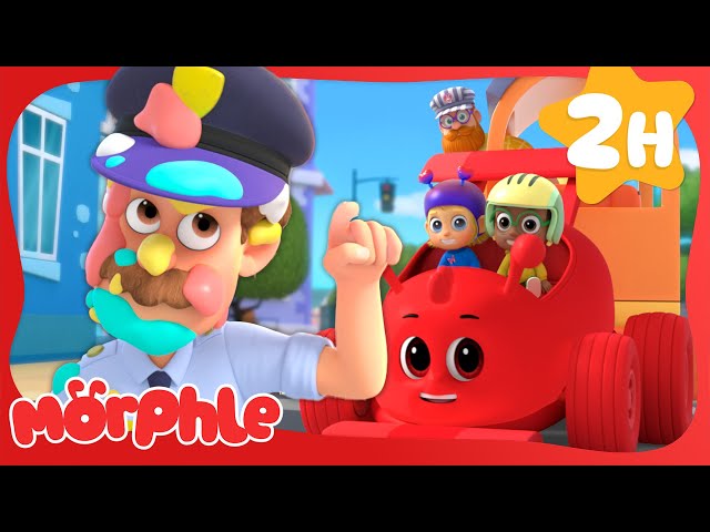 Train Ride Pursuit | 2 Hours of Morphle🔴 | Cartoons for Kids | Be Brave!