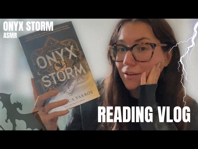 ASMR Onyx Storm reading vlog ❤️‍🔥⚡️