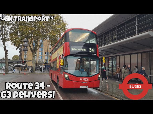 London Bus Vlog #7 | G3 Delivers! | Route 34 (HV254 LK66GDZ)