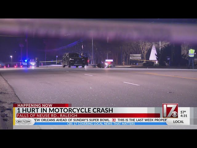 Road cleared after motorcycle crash in Raleigh: Police