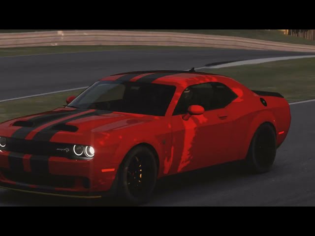 The 2020 Dodge Challenger SRT Hellcat Redeye at Lime Rock Park in stunning 4K. #AssettoCorsa